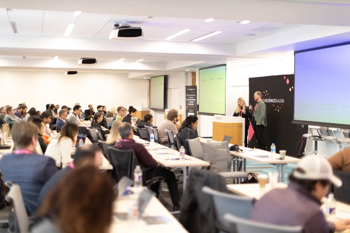Audience attending a Startup Showcase session at Oracle.