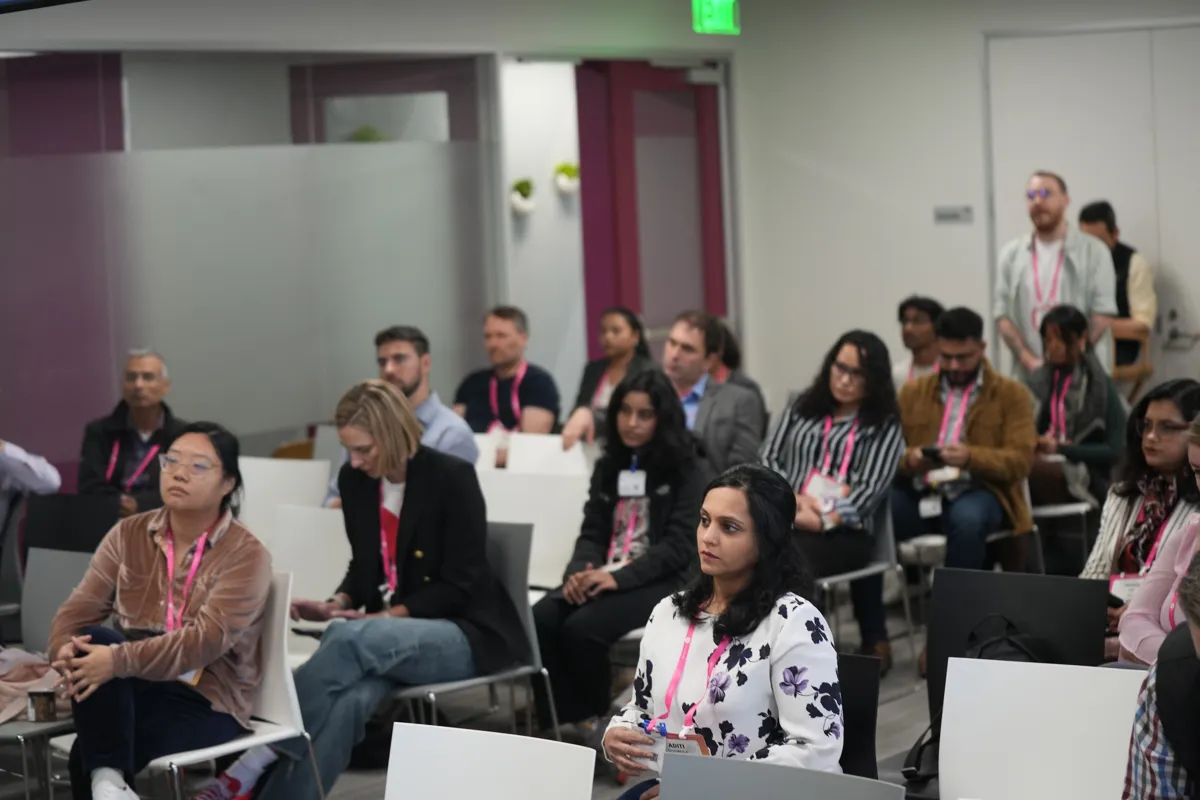 Attendees participating in an AI Loves Data workshop session.